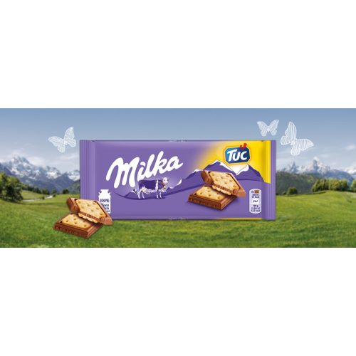 Milka táblás TUC kekszes 87g 