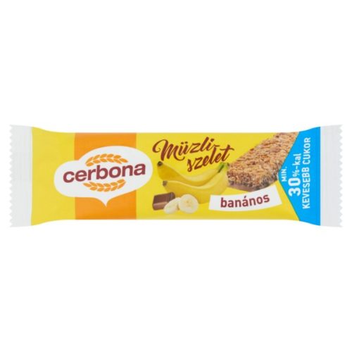 Cerbona Banános müzliszelet 20g.