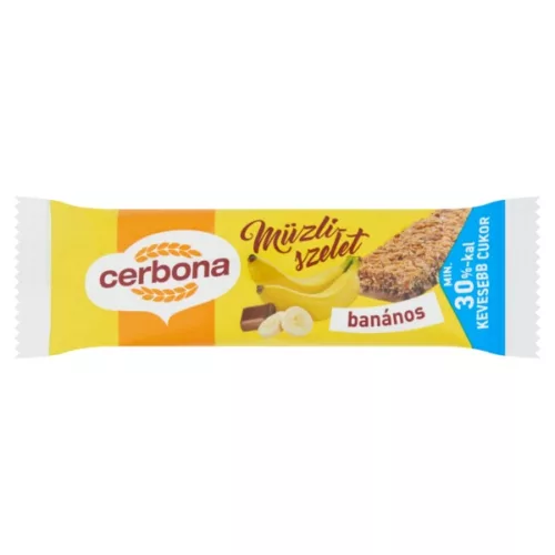 Cerbona Banános müzliszelet 20g.