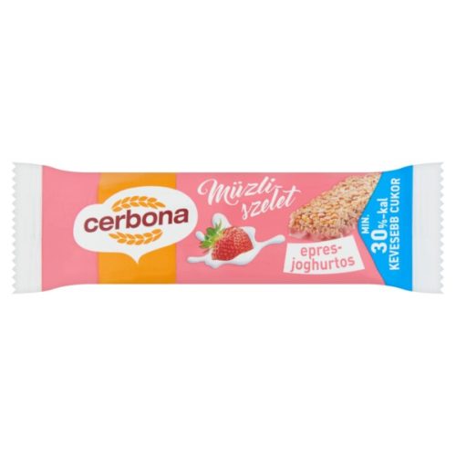 Cerbona Eper-Joghurtos müzliszelet 20g.