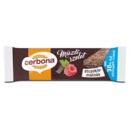 Cerbona Étcsokis-Málnás müzliszelet 20g.