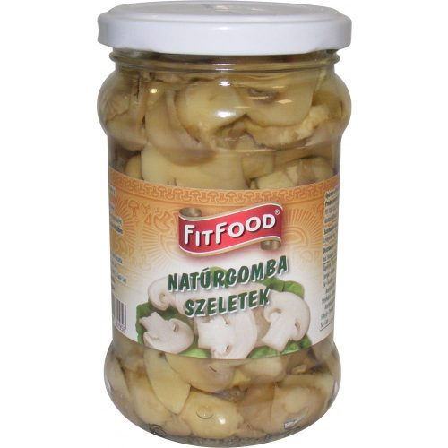 Fitfood natúr gomba szeletek 314ml