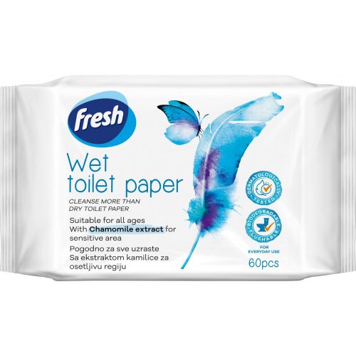 FRESH Deluxe nedves wc papír 60db	