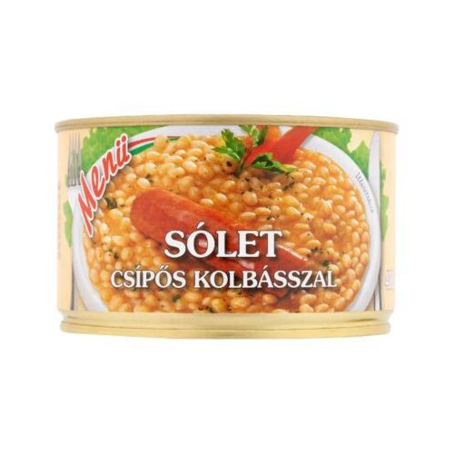 Menü készétel 400g sólet csípős kolbásszal