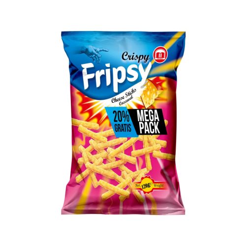 FRIPSY MEGA PACK Sajt ízű snack 120g 