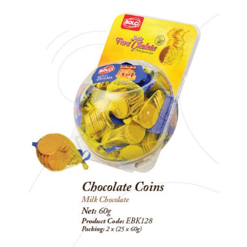BOLCI HÁLÓS ARANYÉRME TEJCSOKOLÁDÉ KORONGOK 60G  EBK128