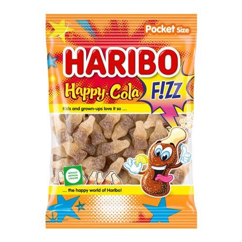 Haribo HAPPY COLA FIZZ 80g. 