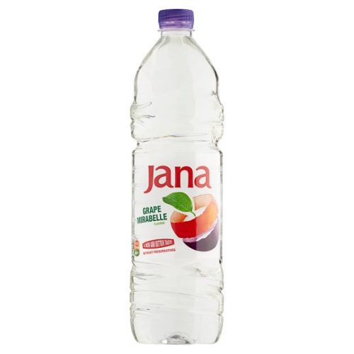 JANA szőlő-mirabella ízesített ásv.víz 1,5L.  DRS
