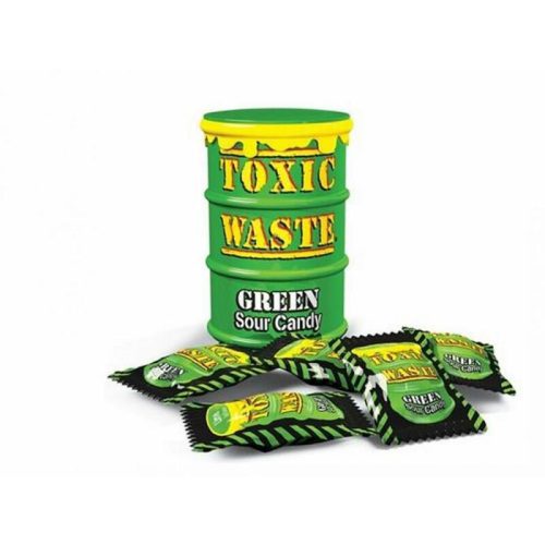 Toxic Waste Color Drums Green Savanyú cukorka 42g 