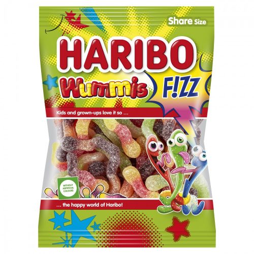 Haribo  Kukacok Wummis FIZZ (savanyú) 100g 