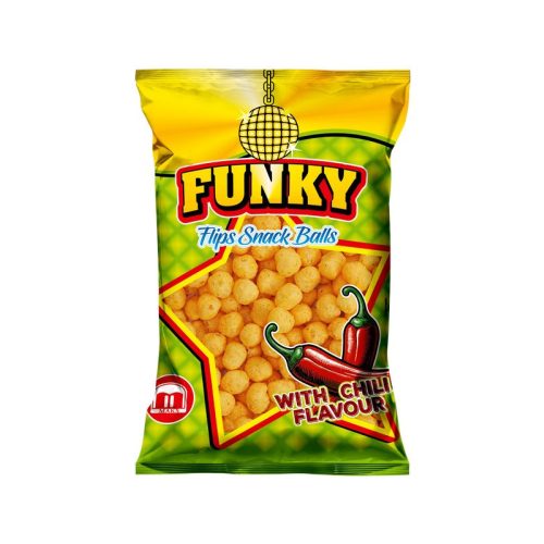 FRIPSY FUNKY Chili ízű kukoricasnack golyó 80g