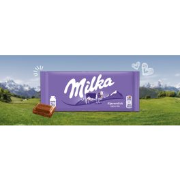 Milka táblás tejcsokoládé 90g Alpesi tej 