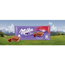 Milka táblás tejcsokoládé 100g Cherry 