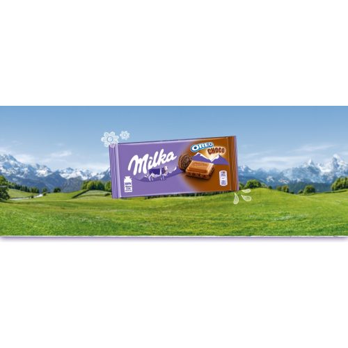 Milka táblás tejcsokoládé 100g Oreo 