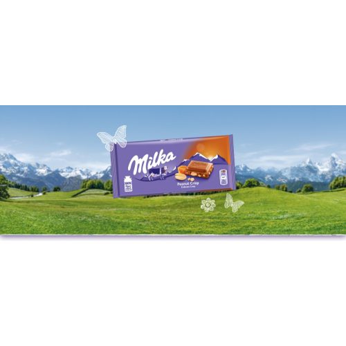 Milka táblás tejcsokoládé 90g Törtmogyorós 