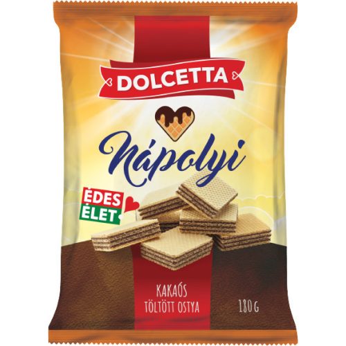 Dolcetta Nápolyi 180g kakaós ízű párna tasakos  