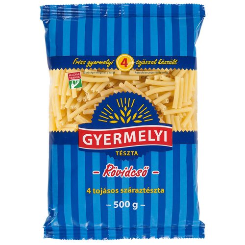 Gyermelyi 4 tojásos Rövidcső 500g. 