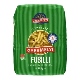 Gyermelyi Expressz durum Fusilli (Orsó) 500g. 