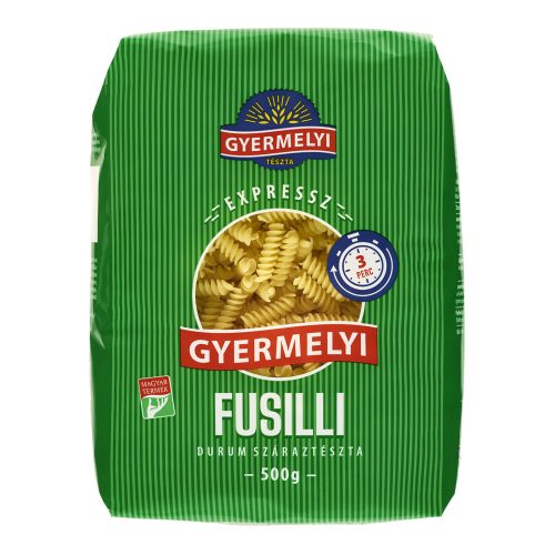 Gyermelyi Expressz durum Fusilli (Orsó) 500g. 