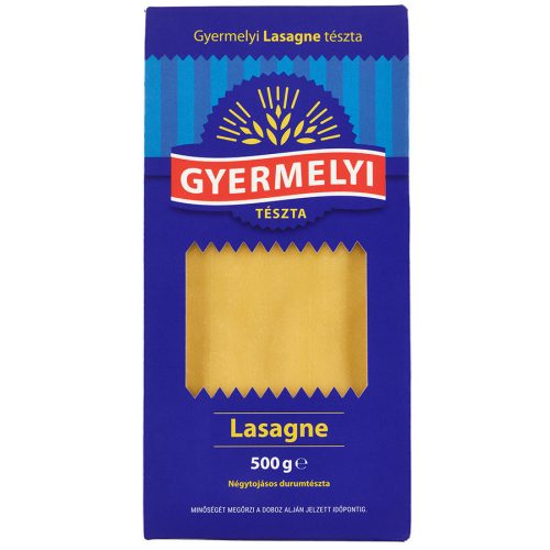 Gyermelyi őrleményből 4 friss tojással Lasagne 500g.  
