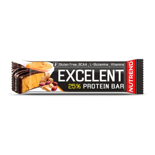 Nutrend Exc. feh. szelet mogyoróvaj 85g