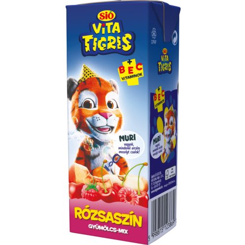 SIÓ Vitatigris Rózsaszín gyümölcs-mix 20% 0,2L 