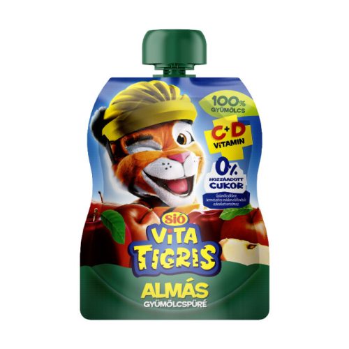 SIÓ Vitatigris GyümPüré Alma 100% 90g 