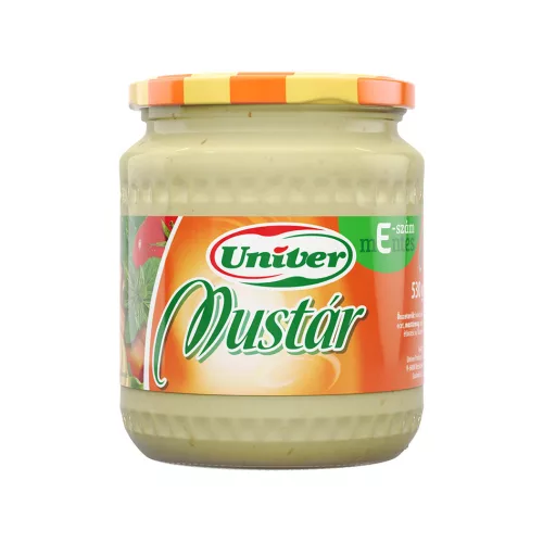 Univer MUSTÁR  (ÜVEG) E-MENTES 530 G